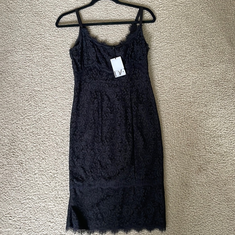 Diane von Furstenberg black dress, size 2